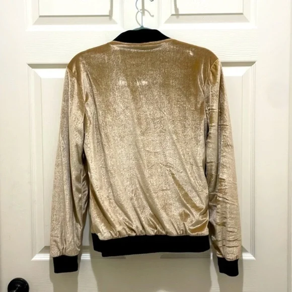 Reclaimed Vintage Velvet Bomber Jacket